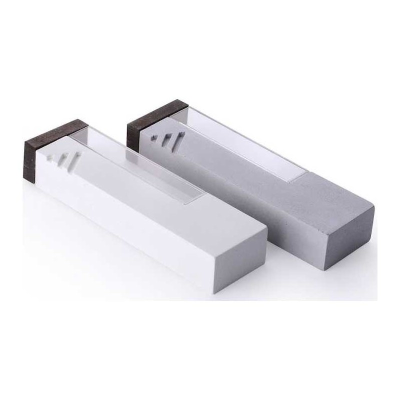 White Modern Minimalist Cement Wedding Keepsake Me | חתונה | יוּדָאִיקָה